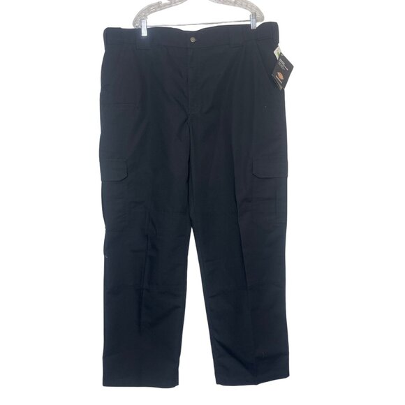 Dickies Ripstop Tactical Pants Mens 40x34 Black New Stain Wrinkle Resistant - Picture 1 of 11